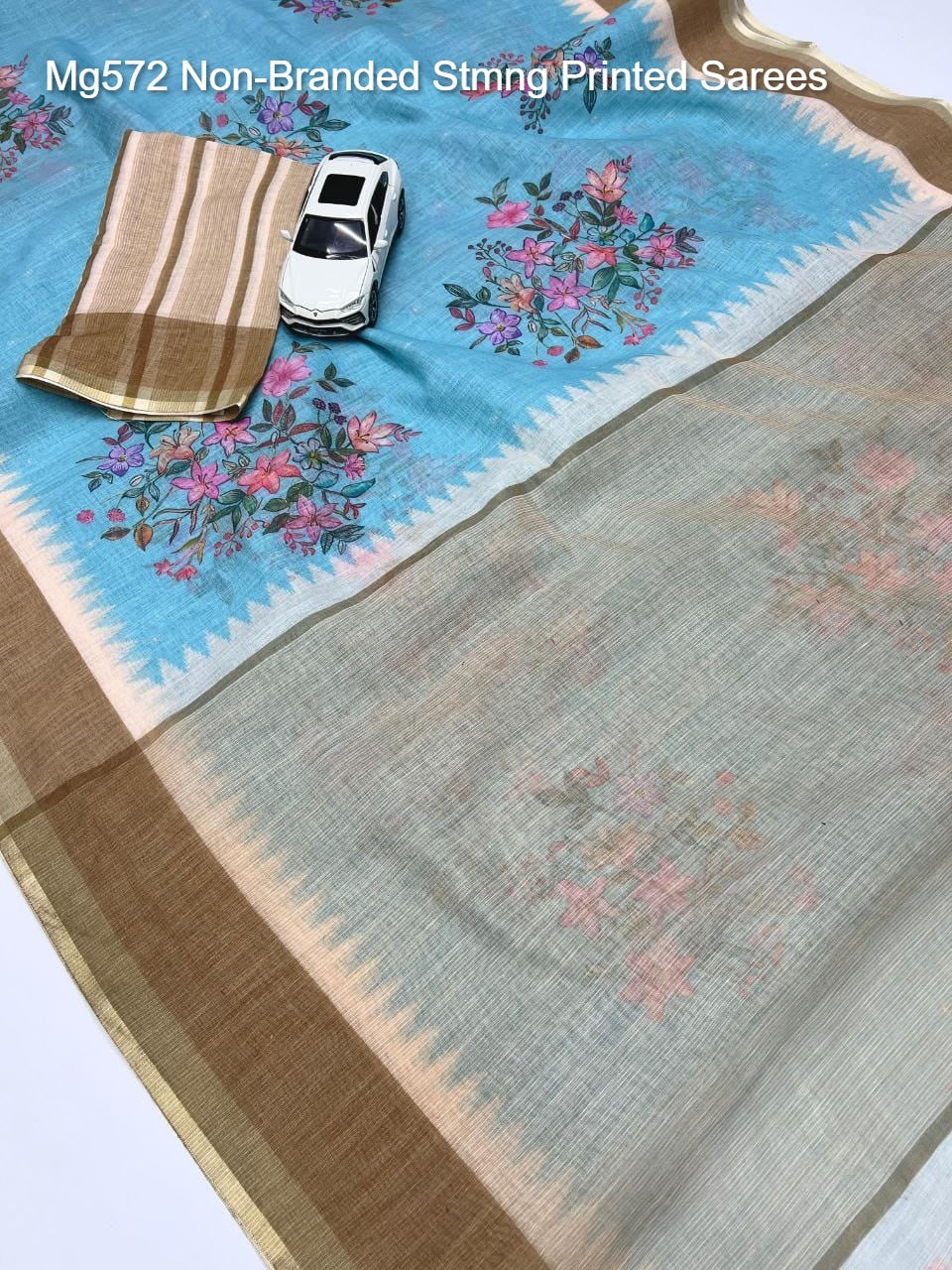 Mg572 Non-Branded Stmng Printed Sarees