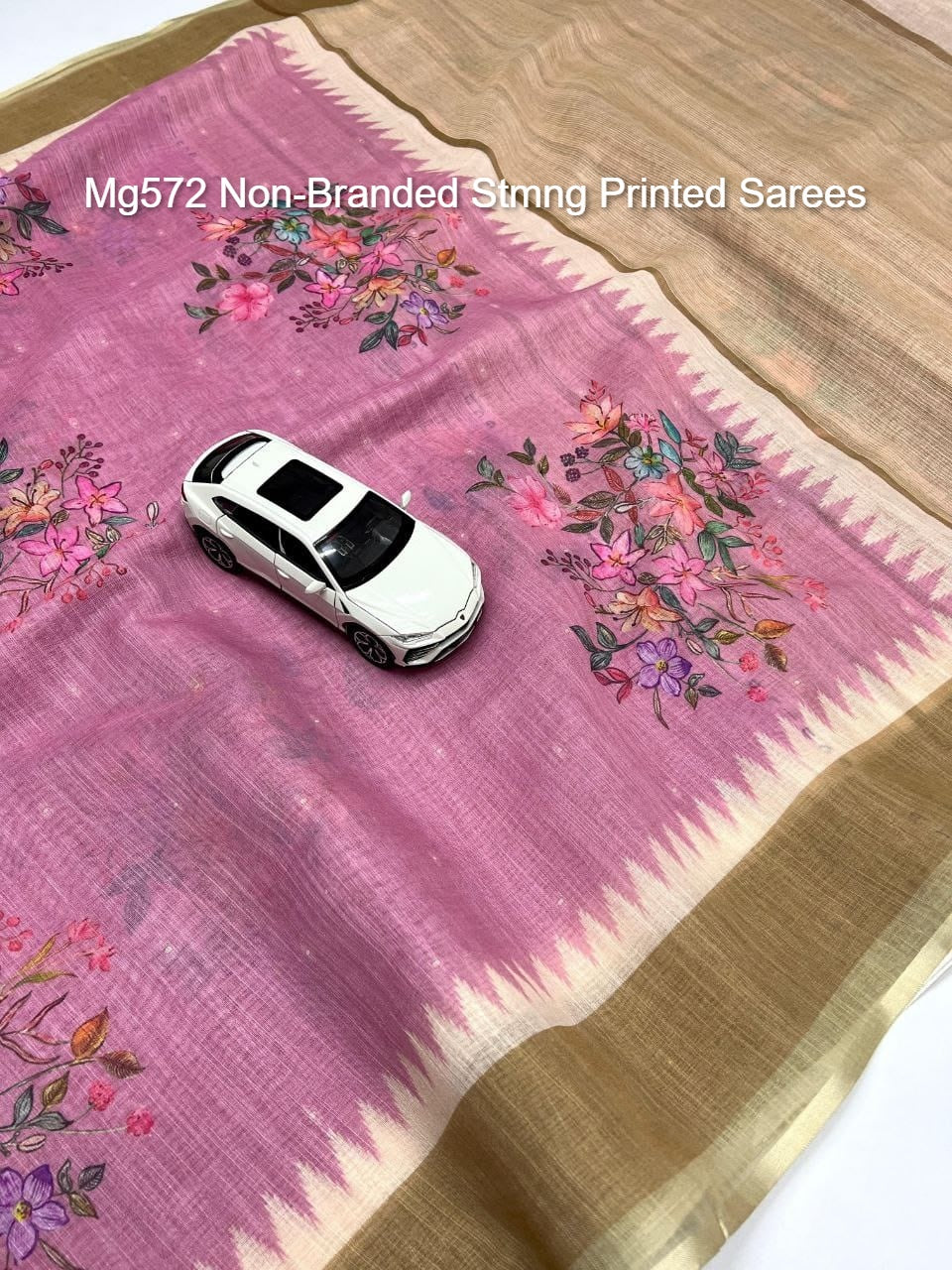 Mg572 Non-Branded Stmng Printed Sarees