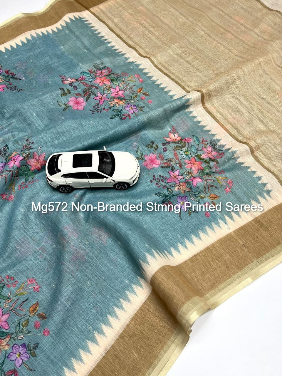 Mg572 Non-Branded Stmng Printed Sarees