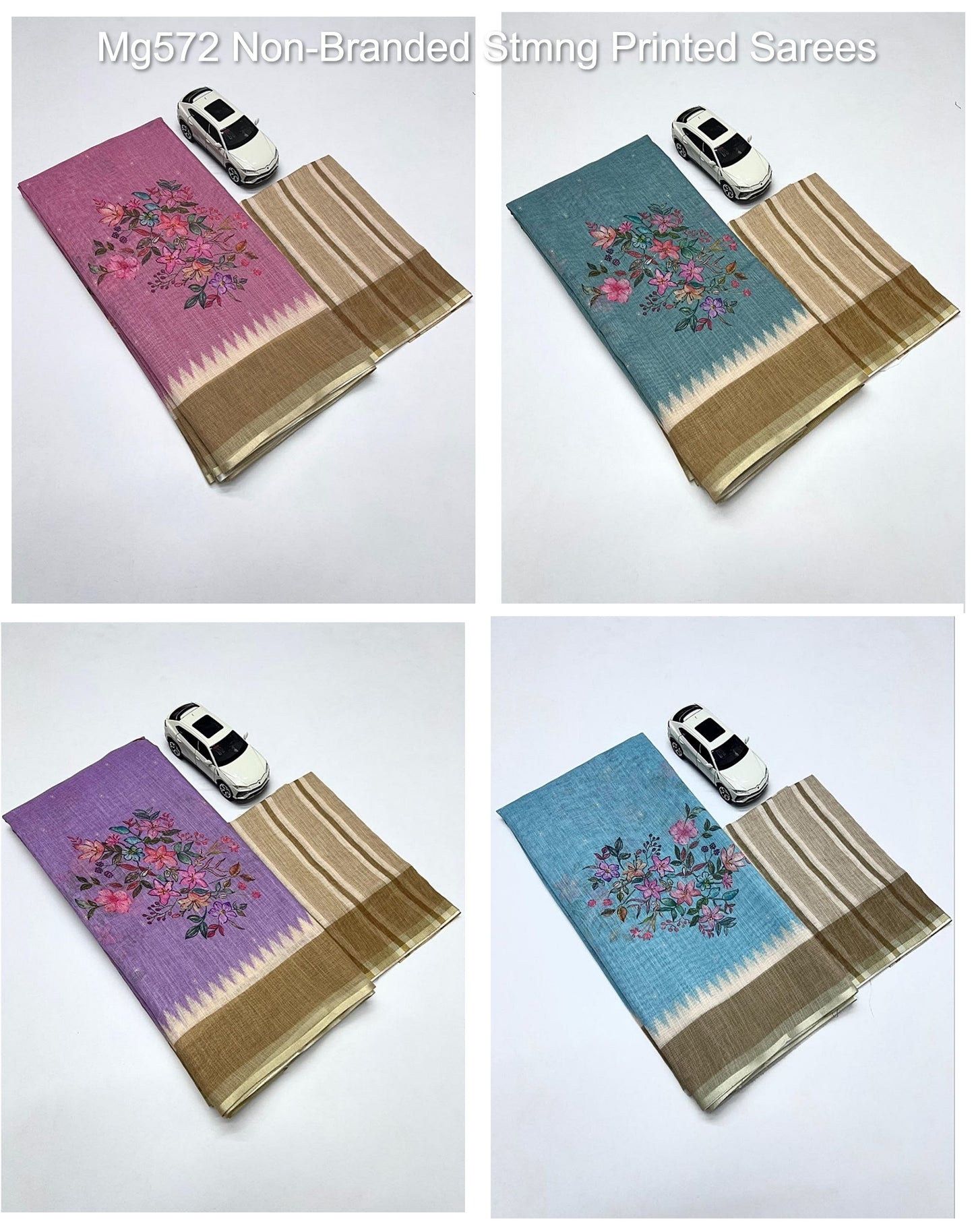 Mg572 Non-Branded Stmng Printed Sarees