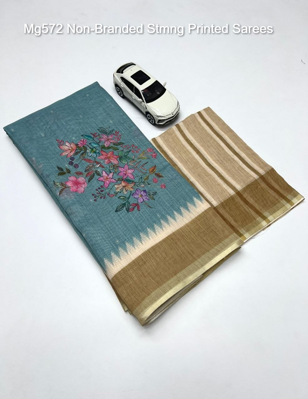 Mg572 Non-Branded Stmng Printed Sarees