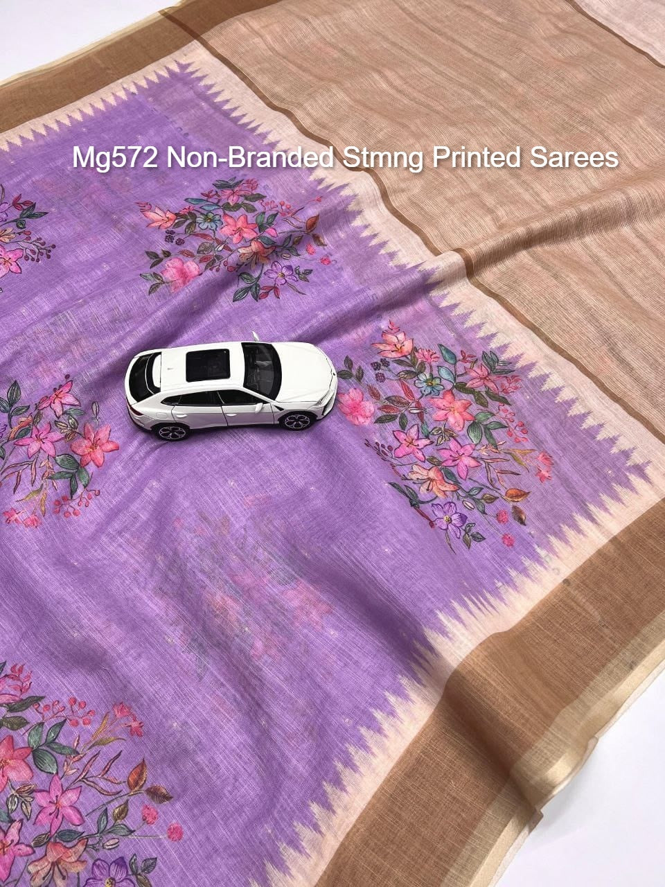 Mg572 Non-Branded Stmng Printed Sarees