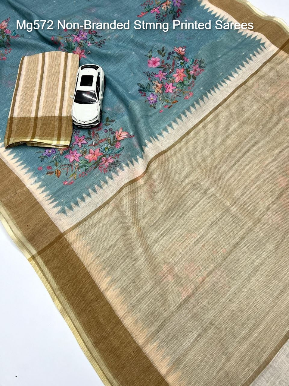 Mg572 Non-Branded Stmng Printed Sarees