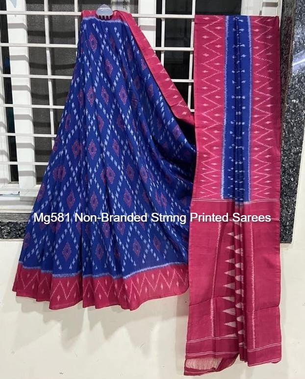 Mg581 Non-Branded Stmng Printed Sarees