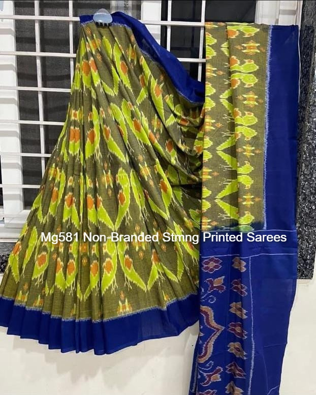 Mg581 Non-Branded Stmng Printed Sarees