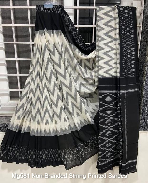 Mg581 Non-Branded Stmng Printed Sarees