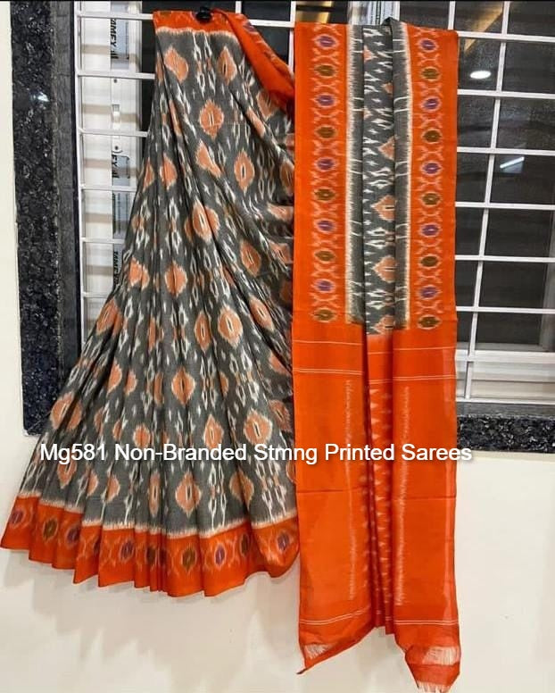 Mg581 Non-Branded Stmng Printed Sarees