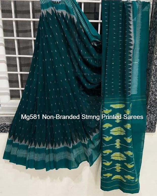 Mg581 Non-Branded Stmng Printed Sarees