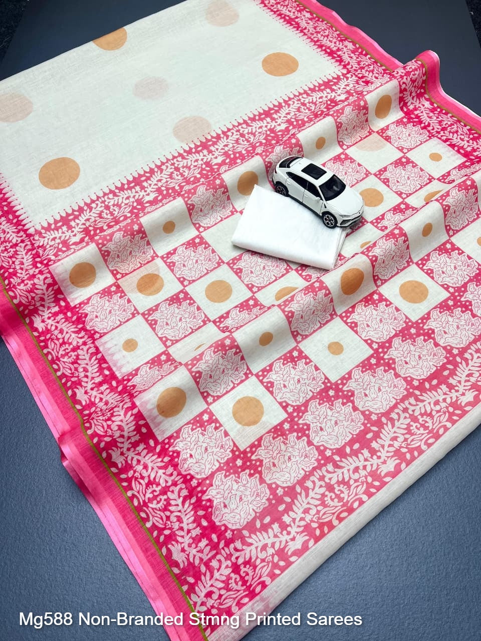 Mg588 Non-Branded Stmng Printed Sarees