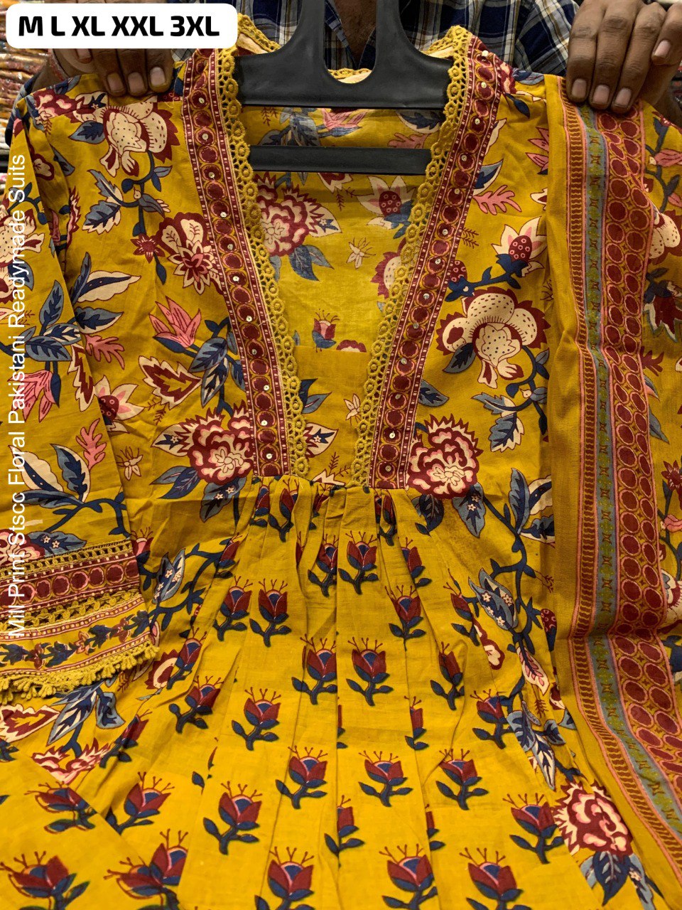 Mill Print Stscc Floral Pakistani Readymade Suits
