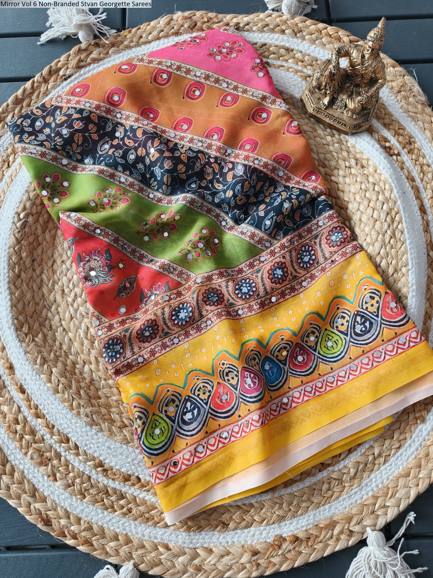 Mirror Vol 6 Non-Branded Stvan Georgette Sarees