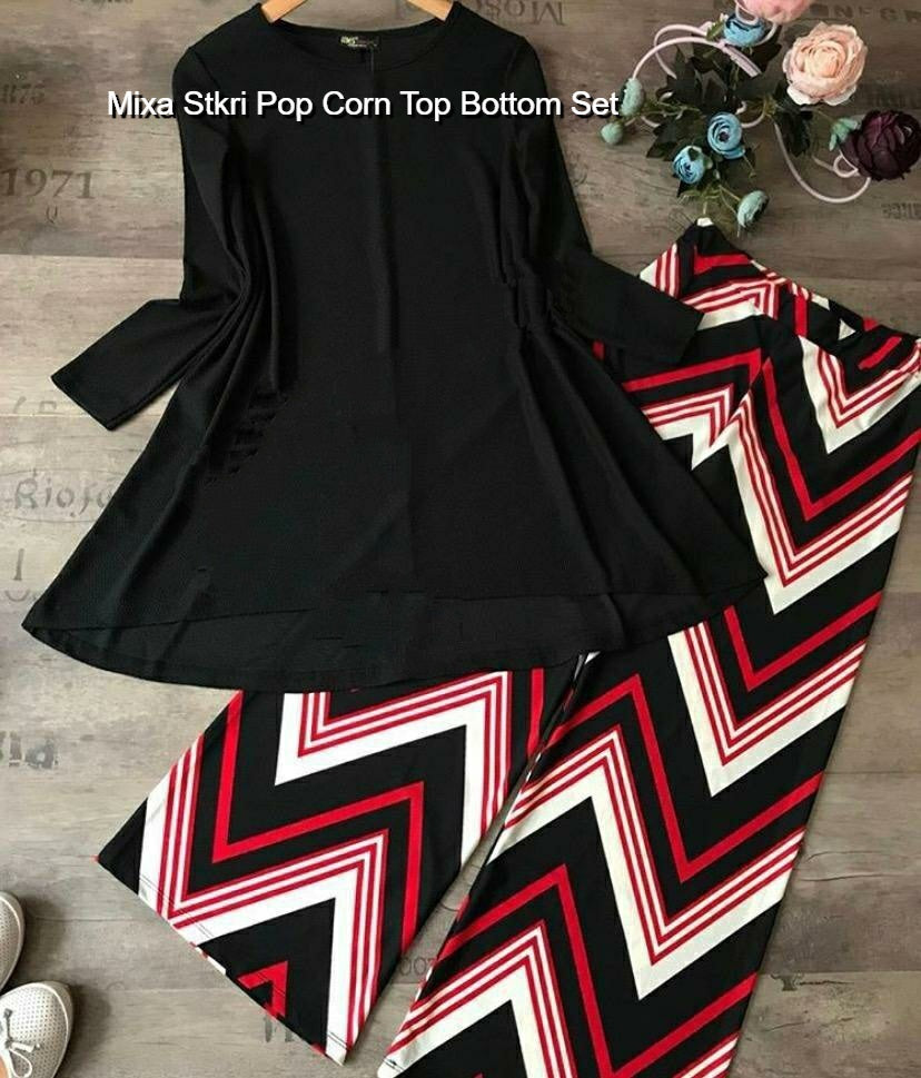 Mixa Stkri Pop Corn Top Bottom Set