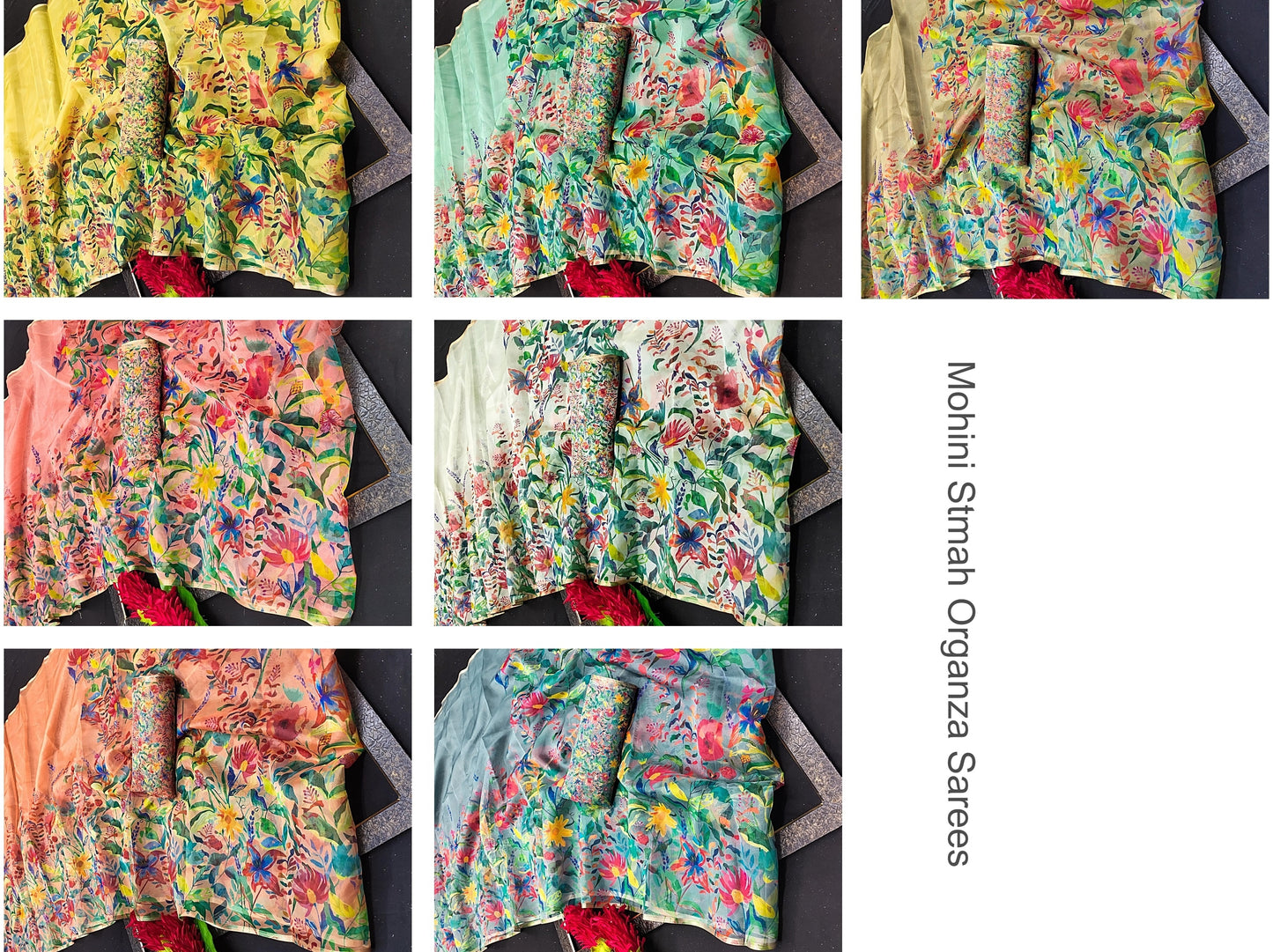 Mohini Stmah Organza Sarees