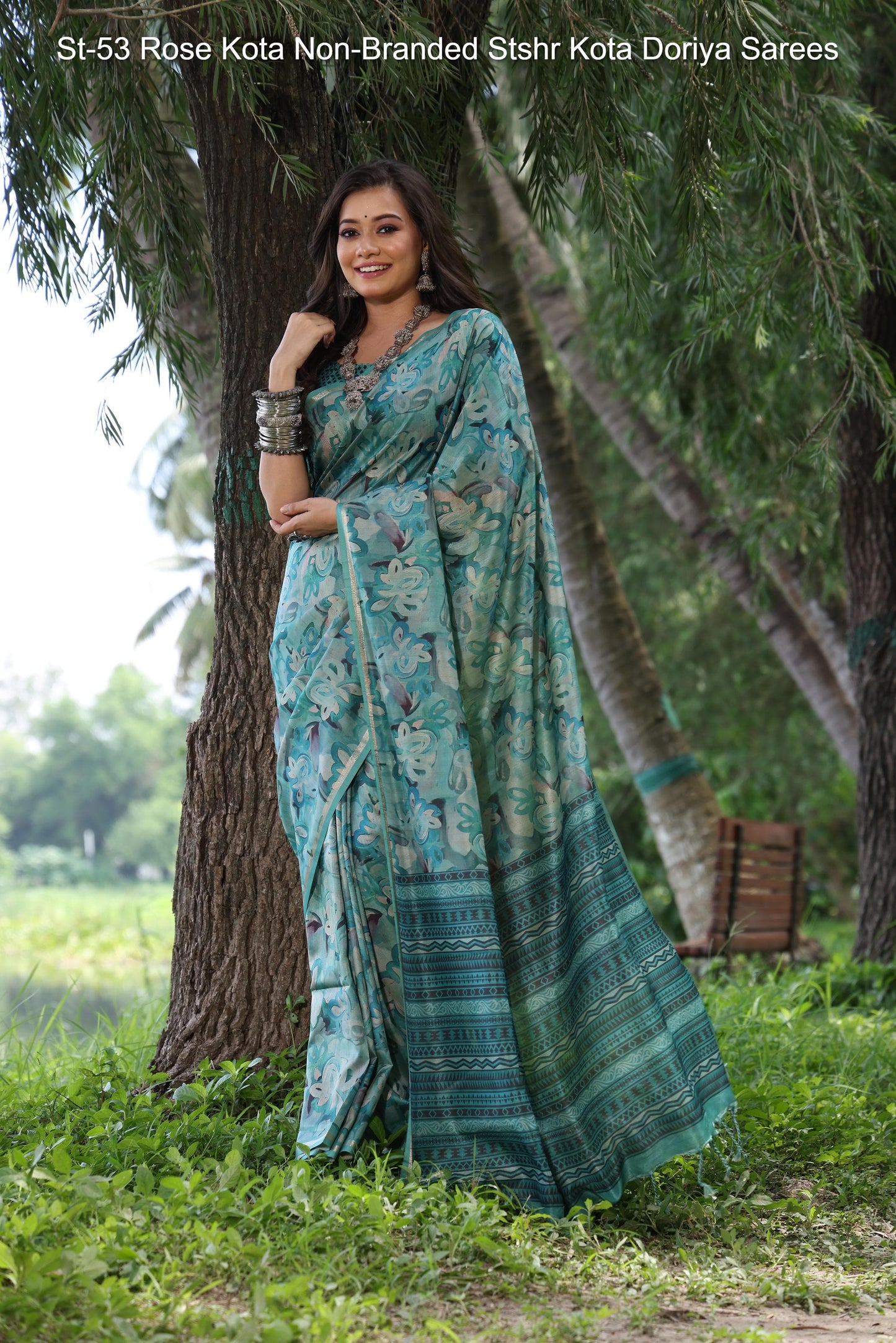 Monika Pan Non-Branded Stwea Tussar Silk Sarees