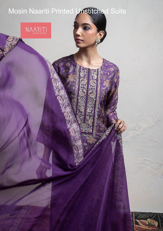 Mosin Naariti Printed Unstitched Suits