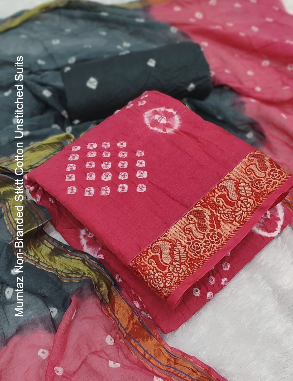 Mumtaz Non-Branded Stktt Cotton Unstitched Suits