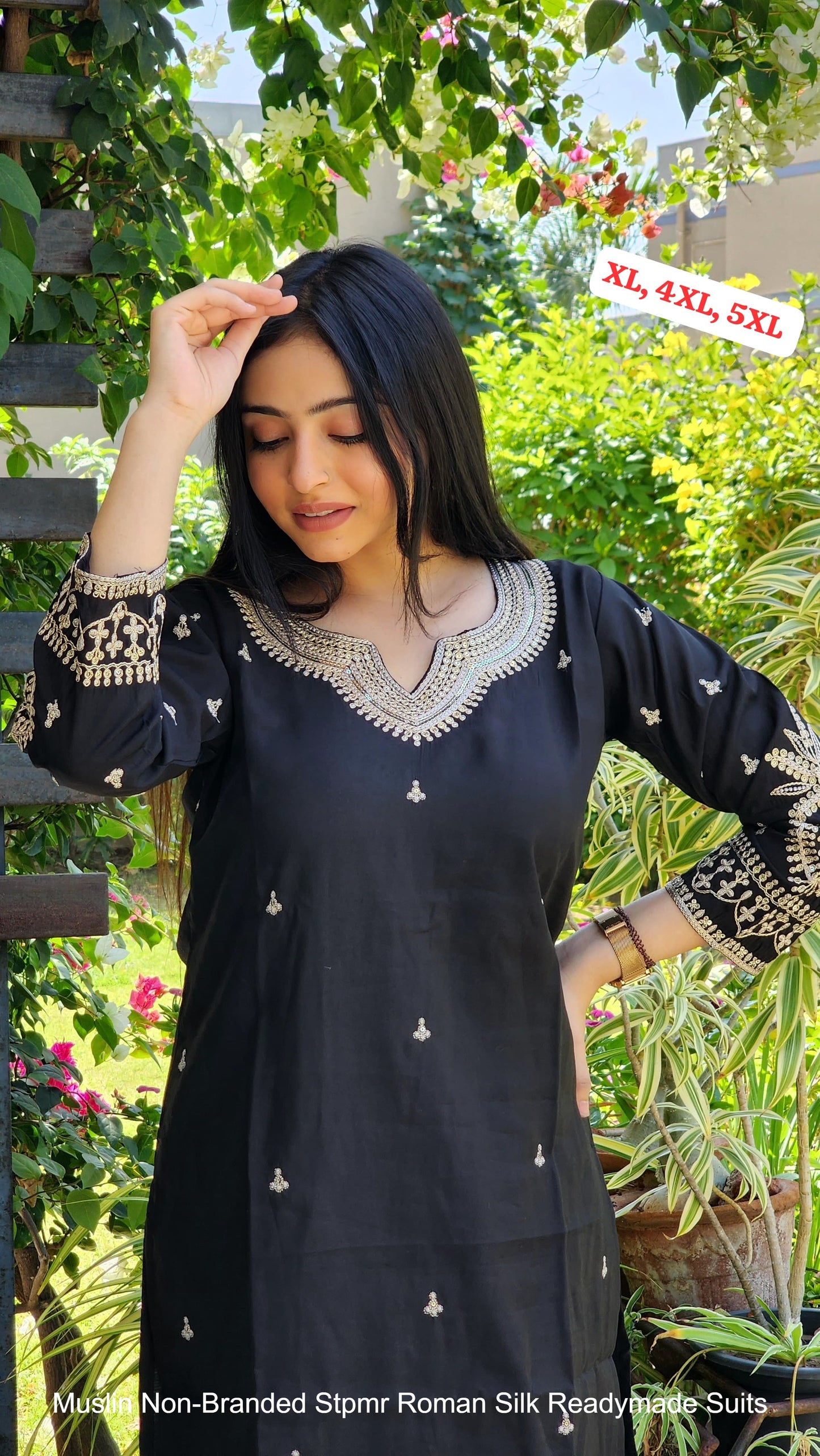 Muslin Non-Branded Stpmr Roman Silk Readymade Suits