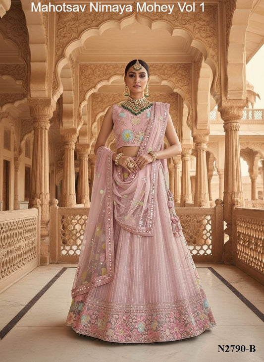 N2790-B Mahotsav Net Lehenga Choli