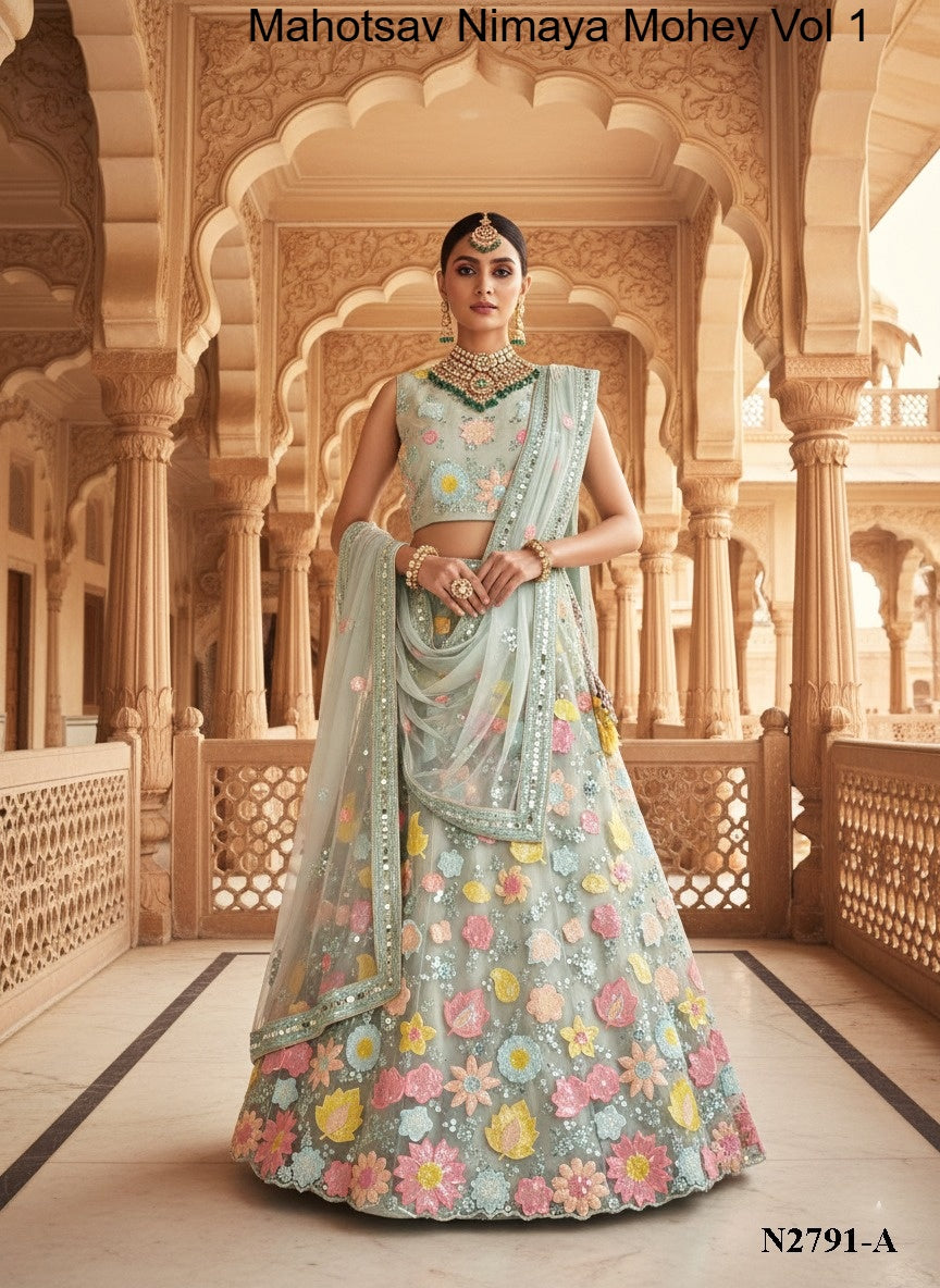 N2791-A Mahotsav Net Lehenga Choli