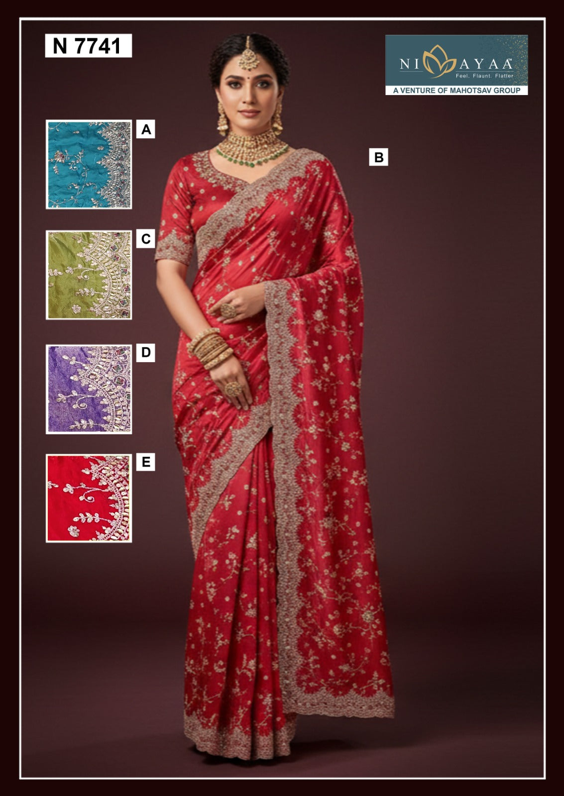 N7741 Nimaya Naira Vol 01 Mahotsav Satin Silk Sarees