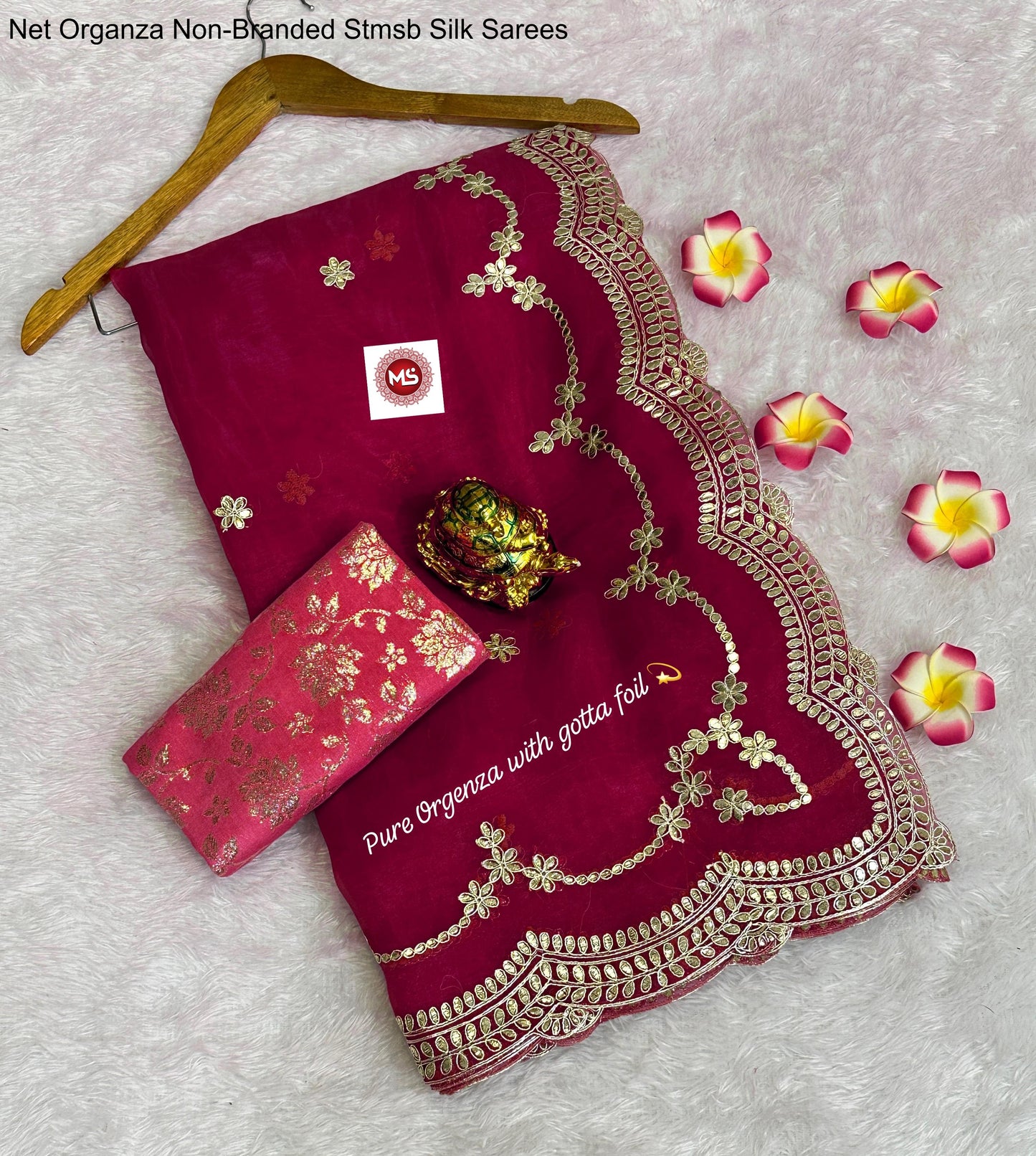 Net Organza Non-Branded Stmsb Silk Sarees