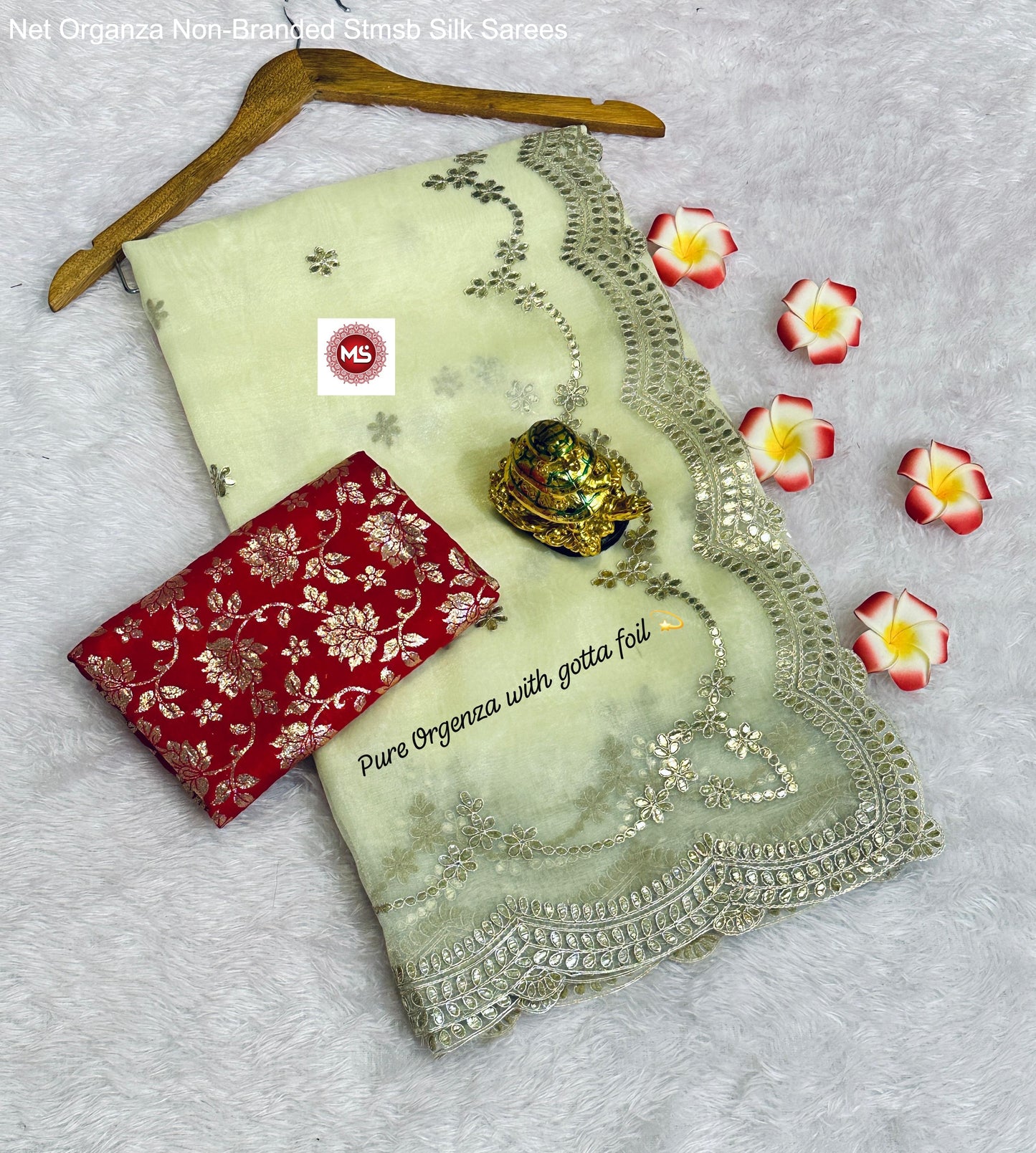 Net Organza Non-Branded Stmsb Silk Sarees