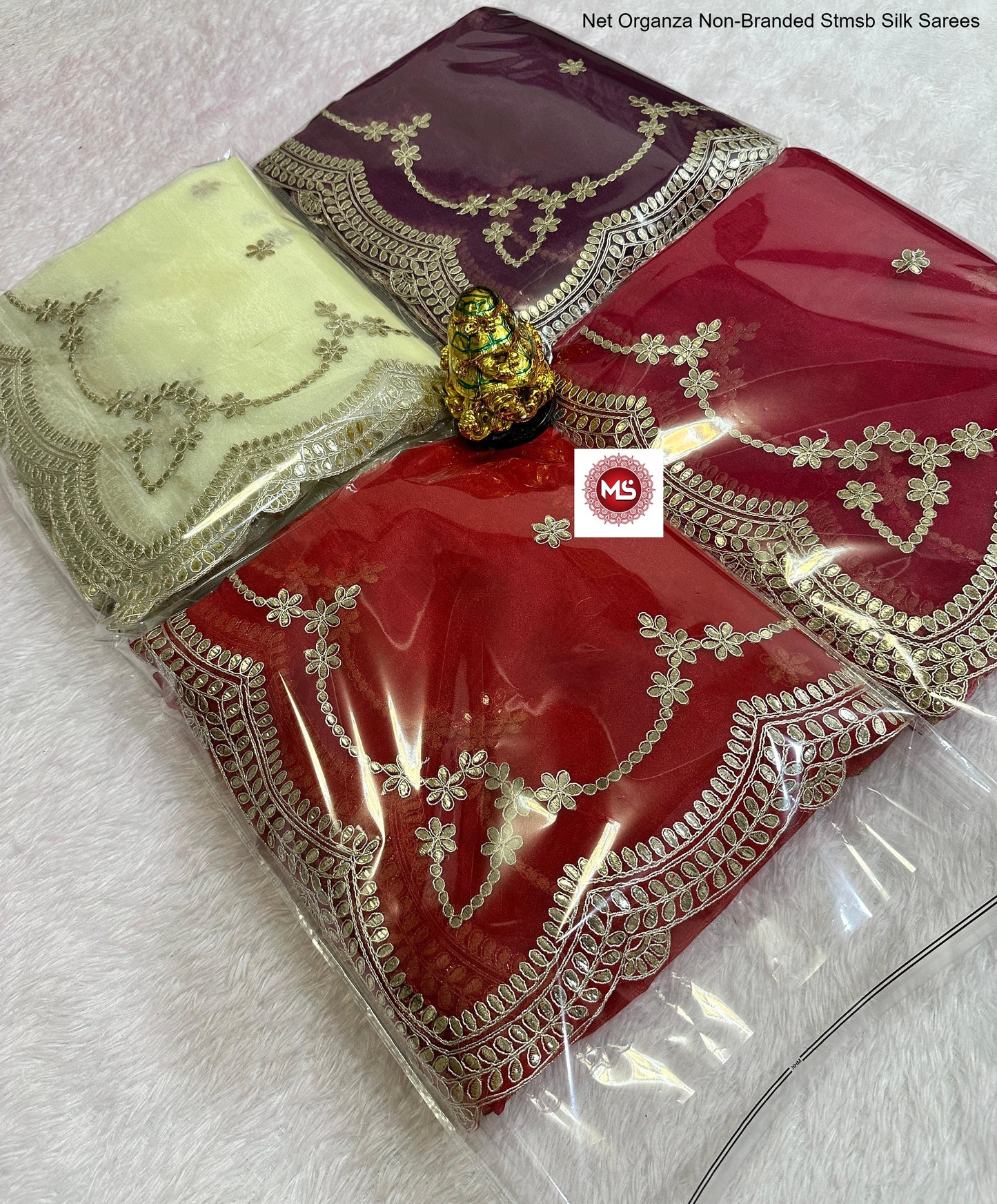 Net Organza Non-Branded Stmsb Silk Sarees