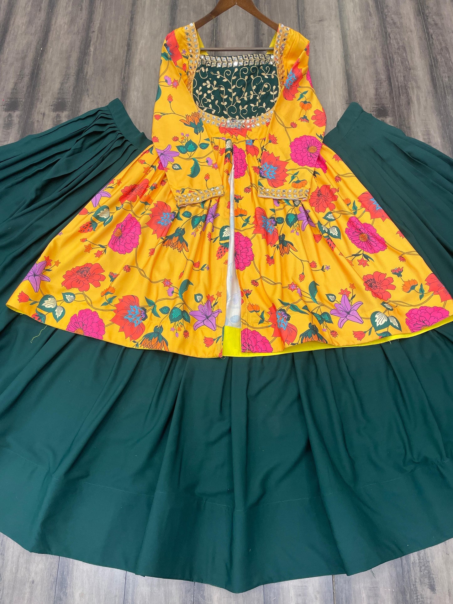 Nf5275 Vmk. Flare Top With Lehenga