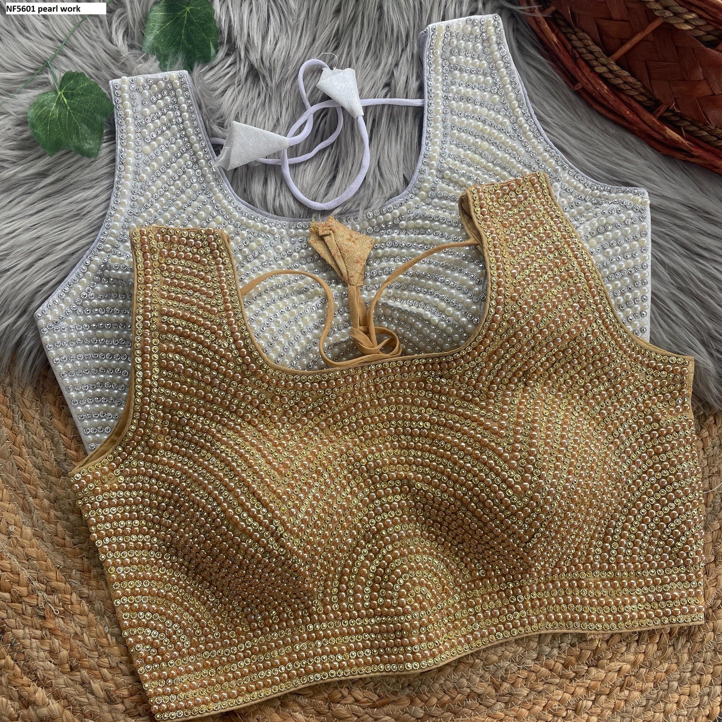 Nf5601 Pearl Work Vmk Blouse