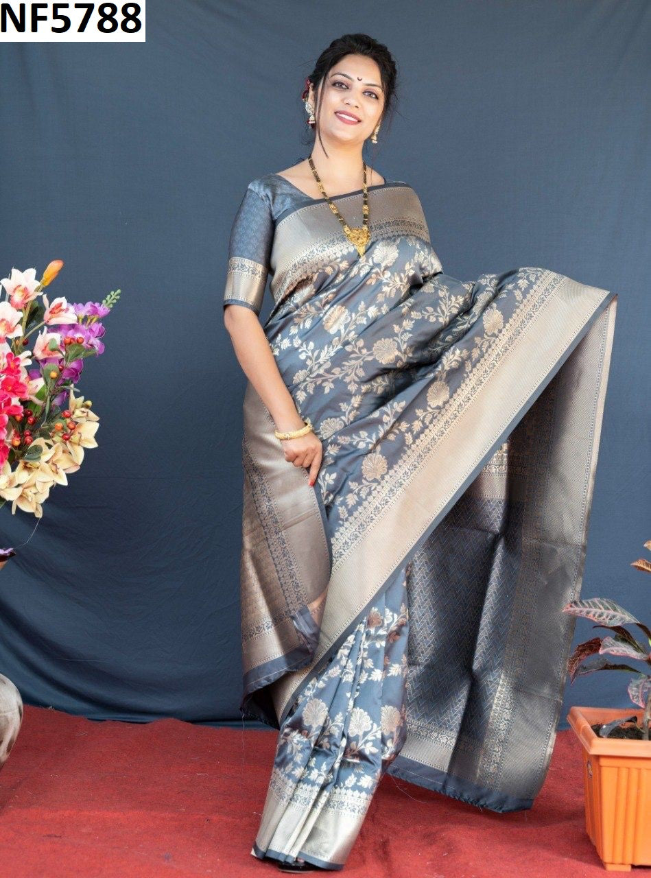 Nf5788 Vmk. Gold Zari Sarees