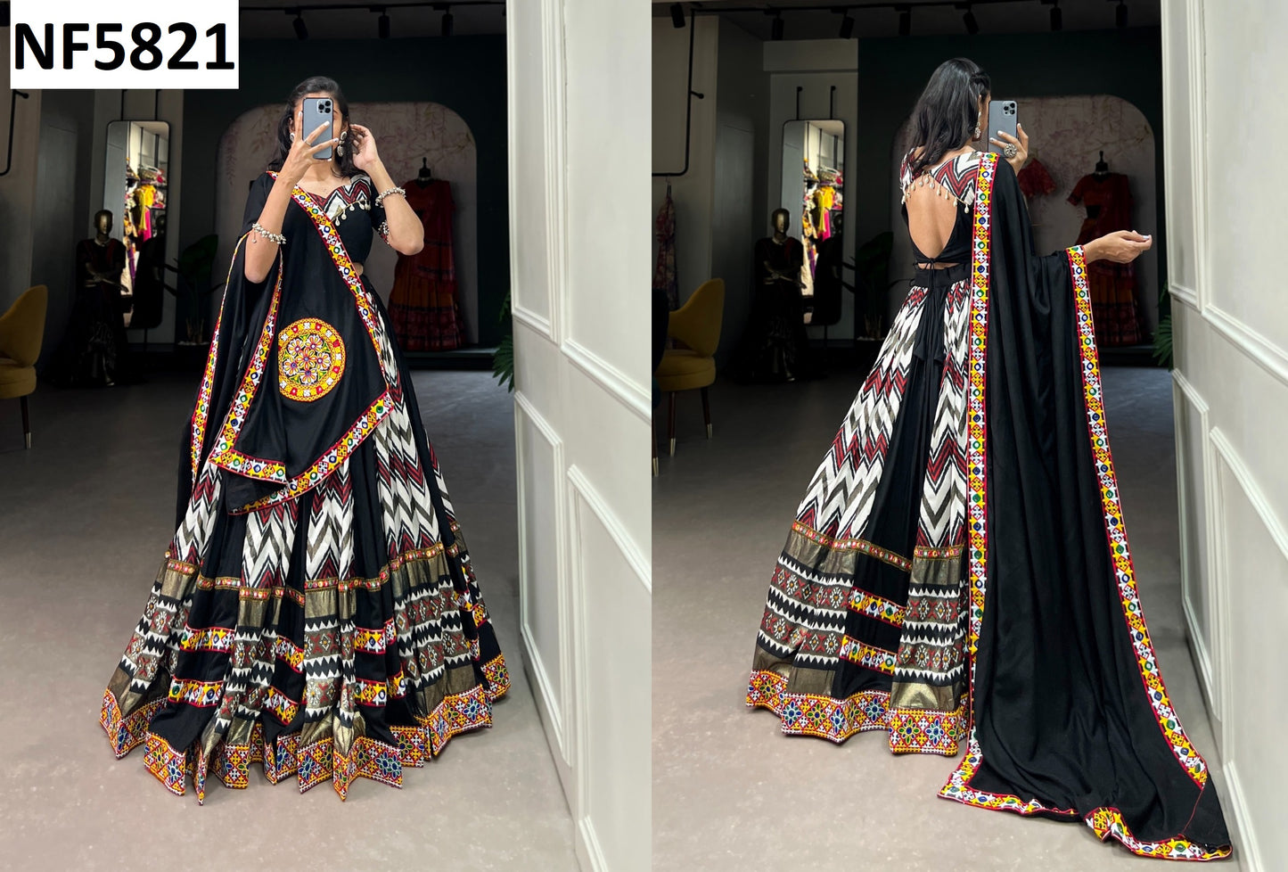 Nf5821 Vmk. Rayon Chaniya Choli