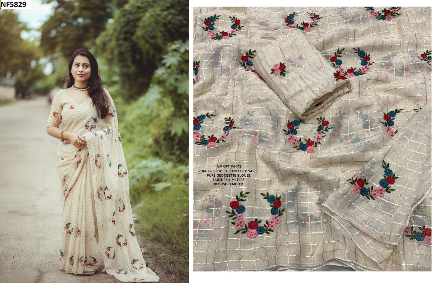 Nf5829 Vmk. Zari Woven Sarees