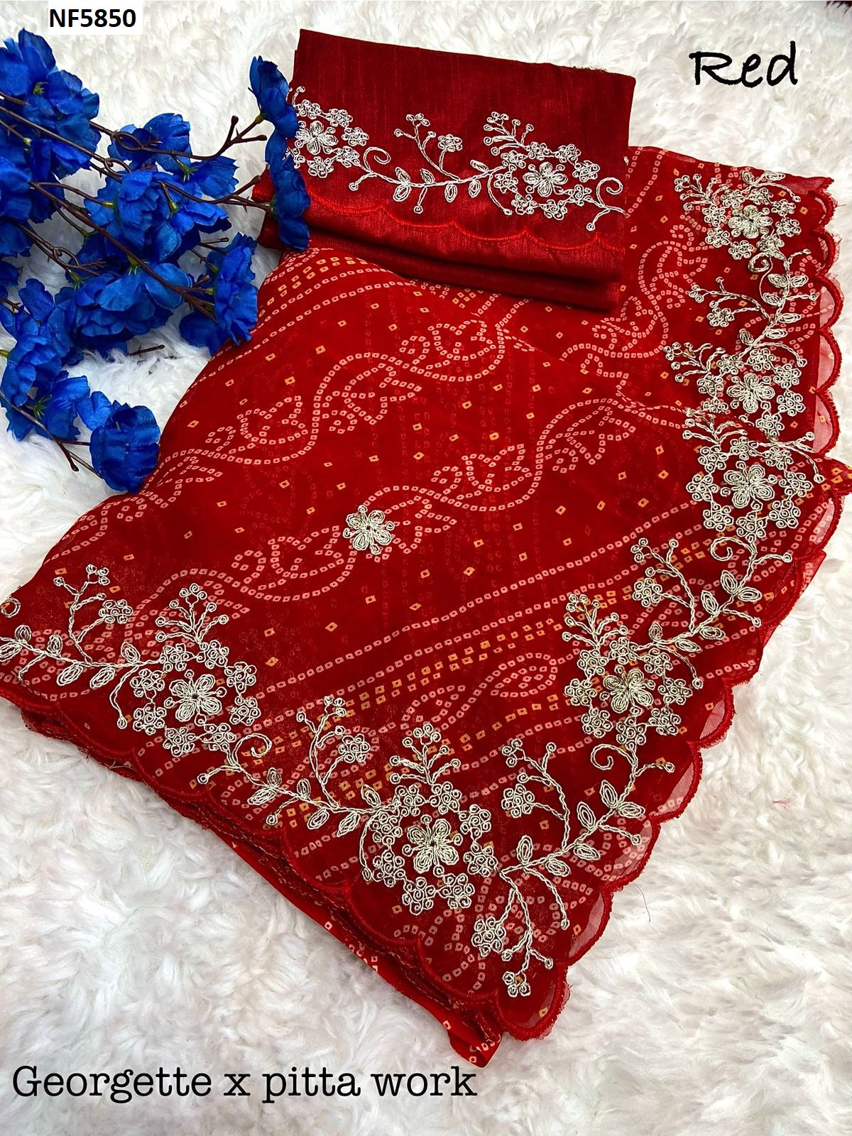 Nf5850 Vmk. Georgette Sarees