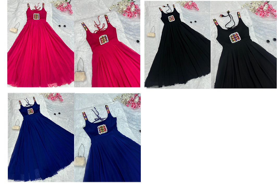 Nf5856 Vmk. Navratri Special One Piece Gown