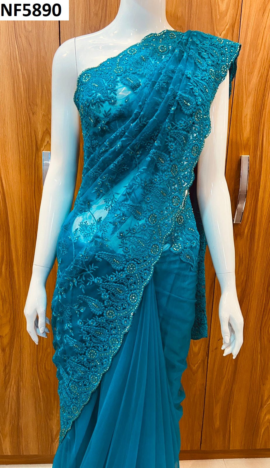 Nf5890 Vmk. Butterfly Net Sarees