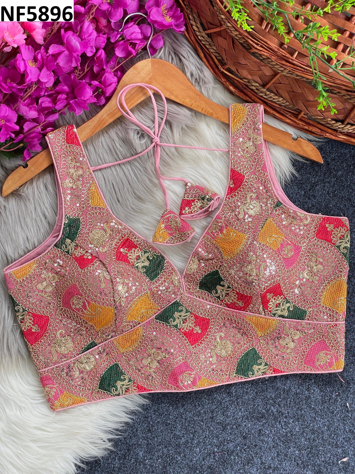 Nf5896 Vmk. Embroidery Blouse