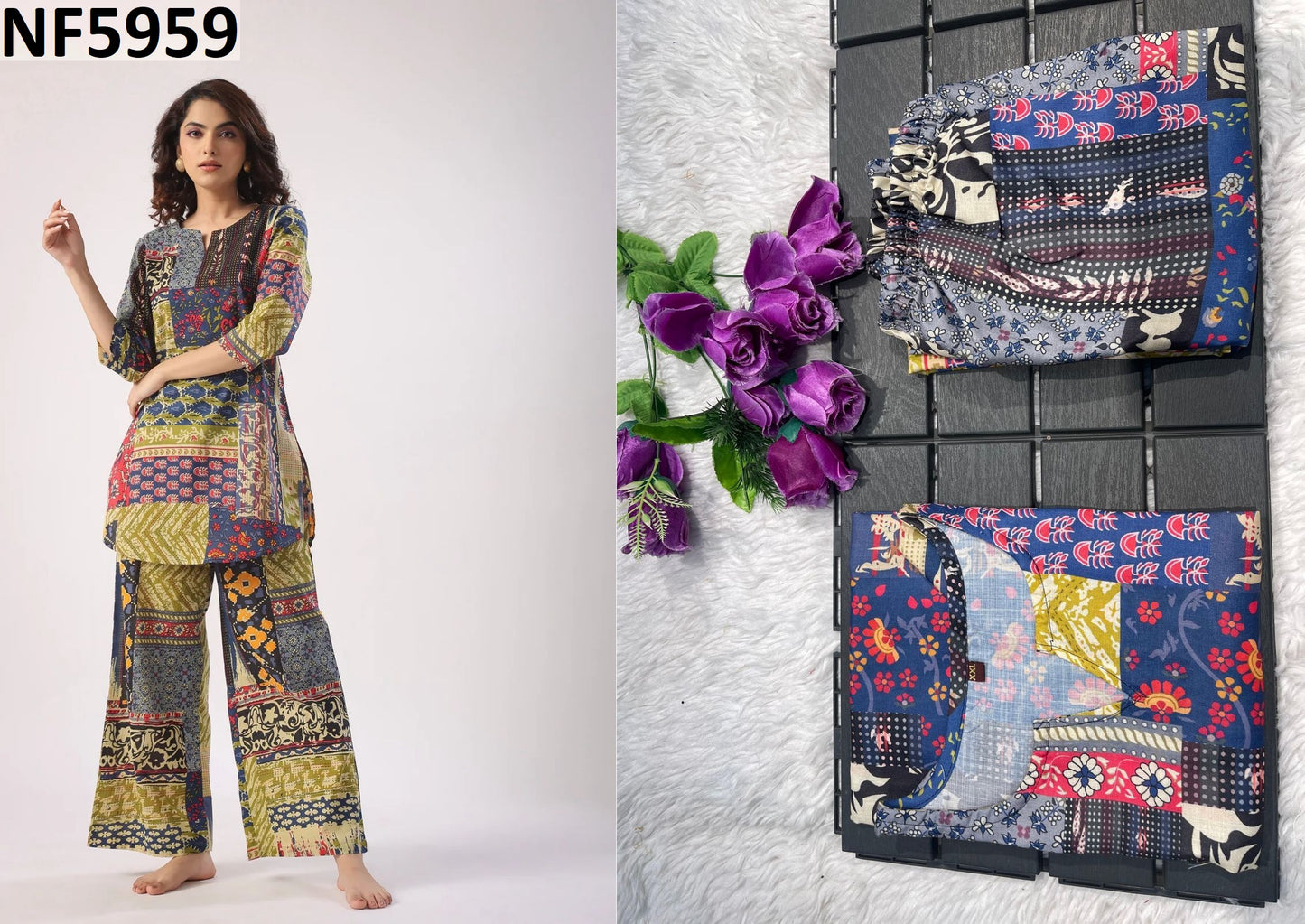 Nf5959 Vmk Cotton Co Ord Set