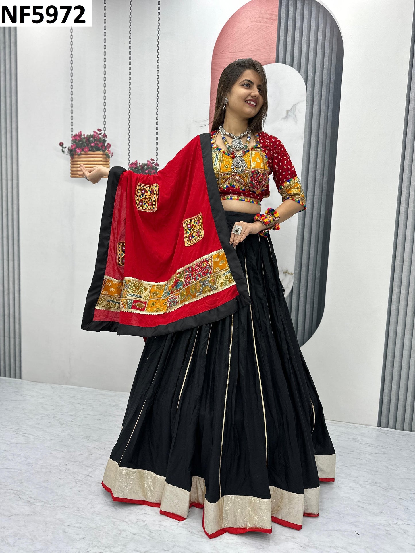 Nf5972 Vmk. Pure Cotton Chaniya Choli