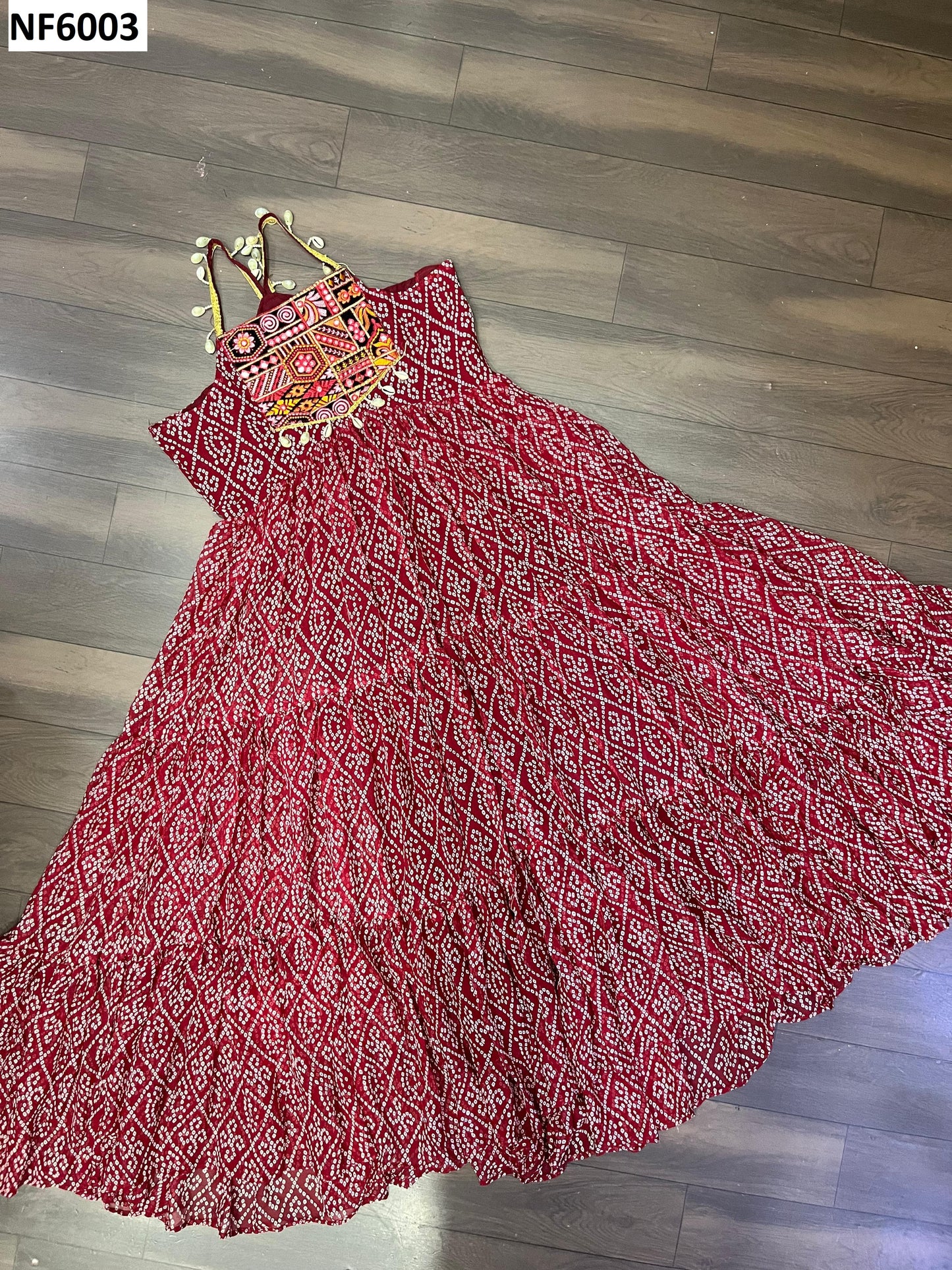 Nf6003 Vmk. Navratri Special One Piece Gown