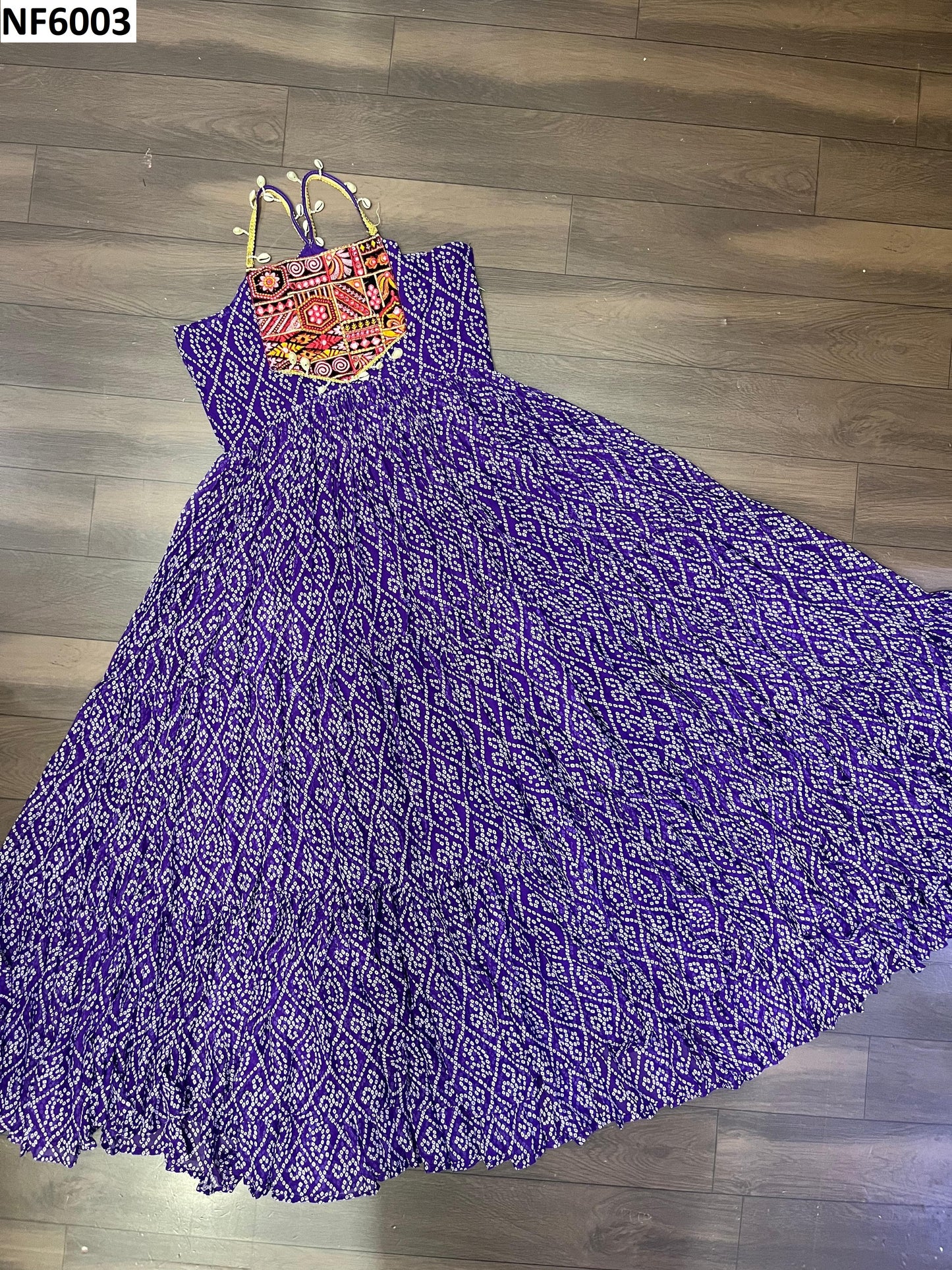Nf6003 Vmk. Navratri Special One Piece Gown