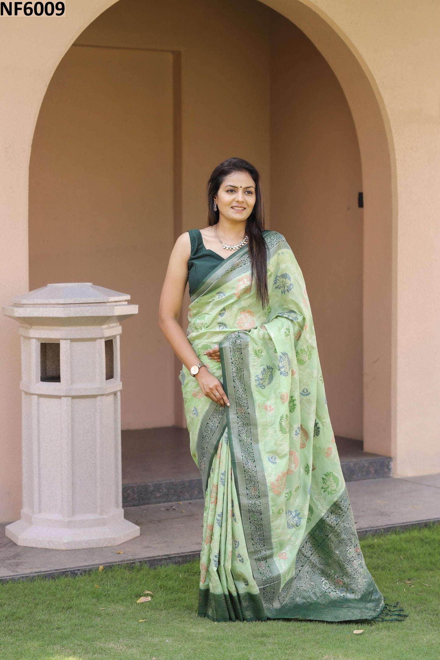 Nf6009 Vmk. Khadi Sarees