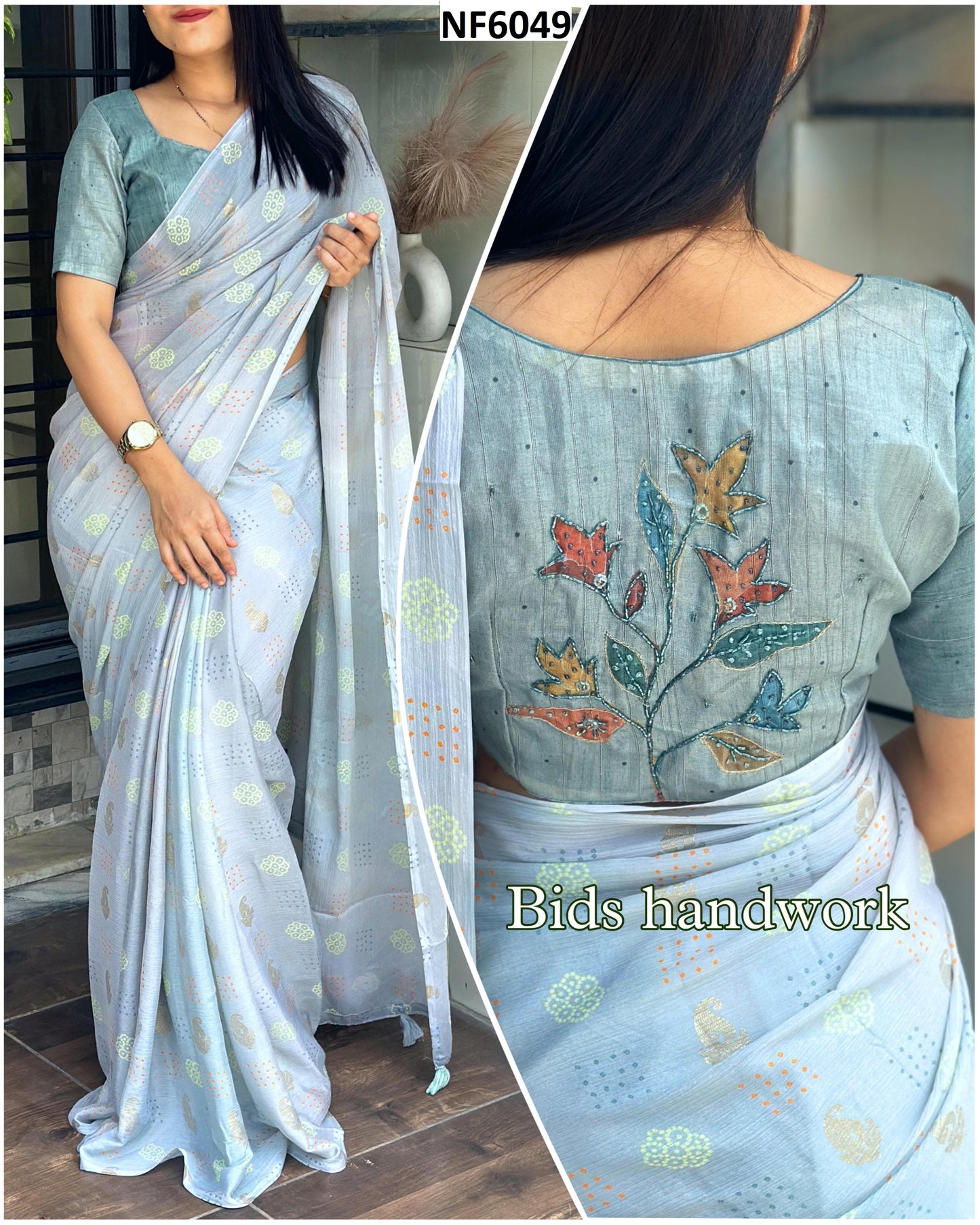Nf6049 Vmk. Handwork Sarees