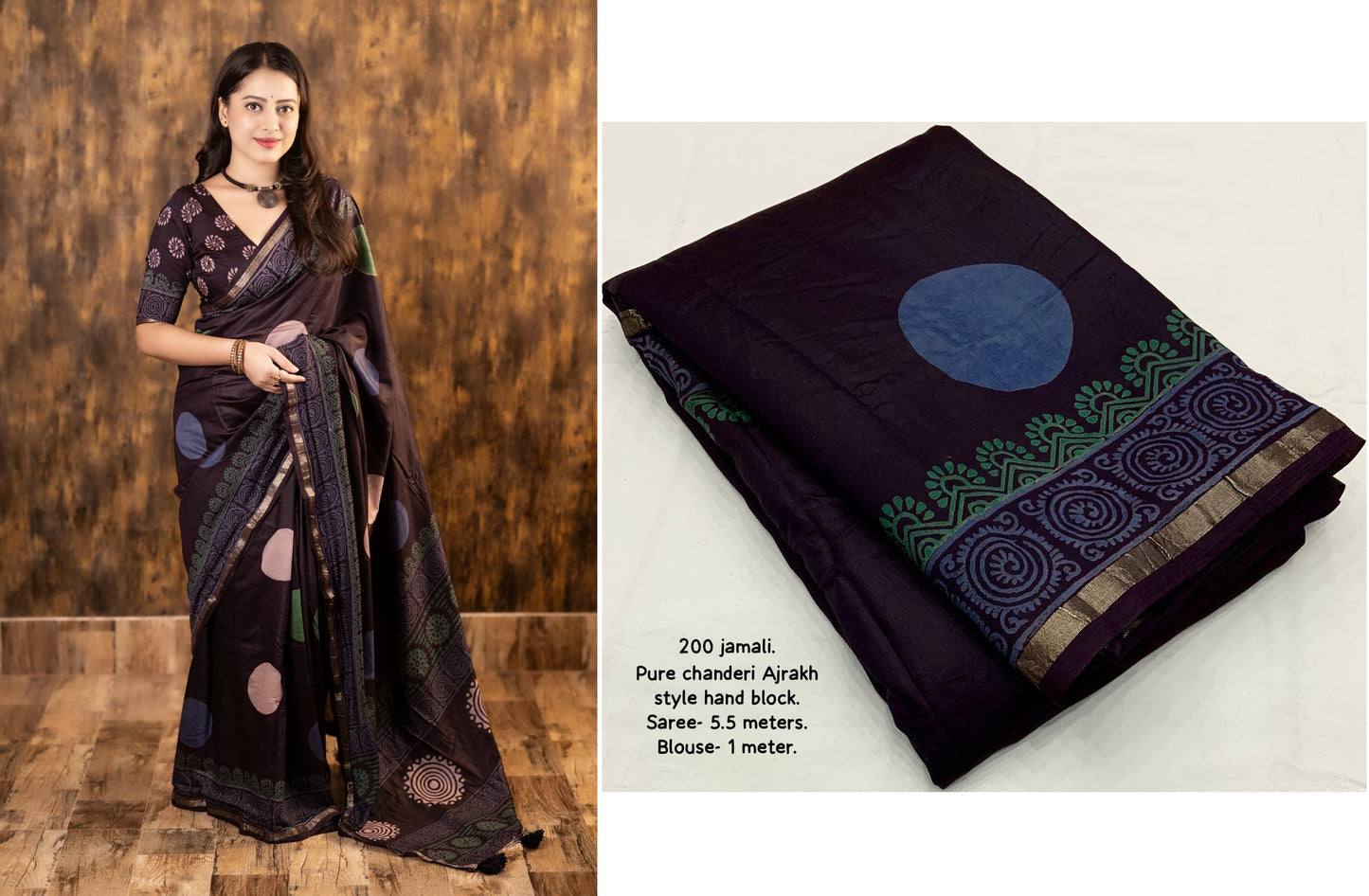 Nf6180 Vmk. Chanderi Sarees