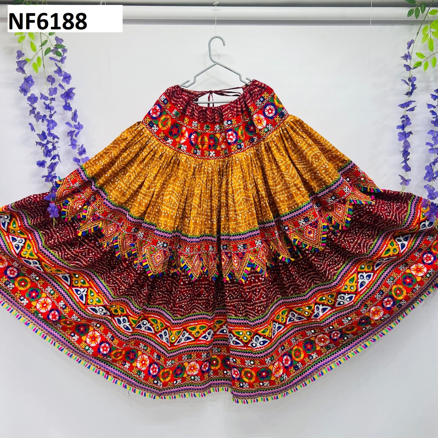 Nf6188 Vmk. Gamthi Work Chaniya Choli