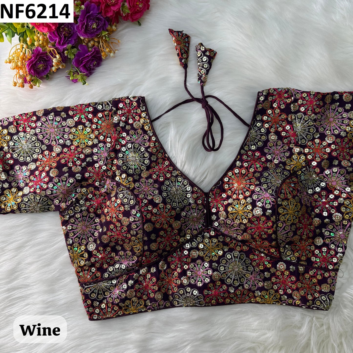 Nf6214 Vmk. Partywear Blouse