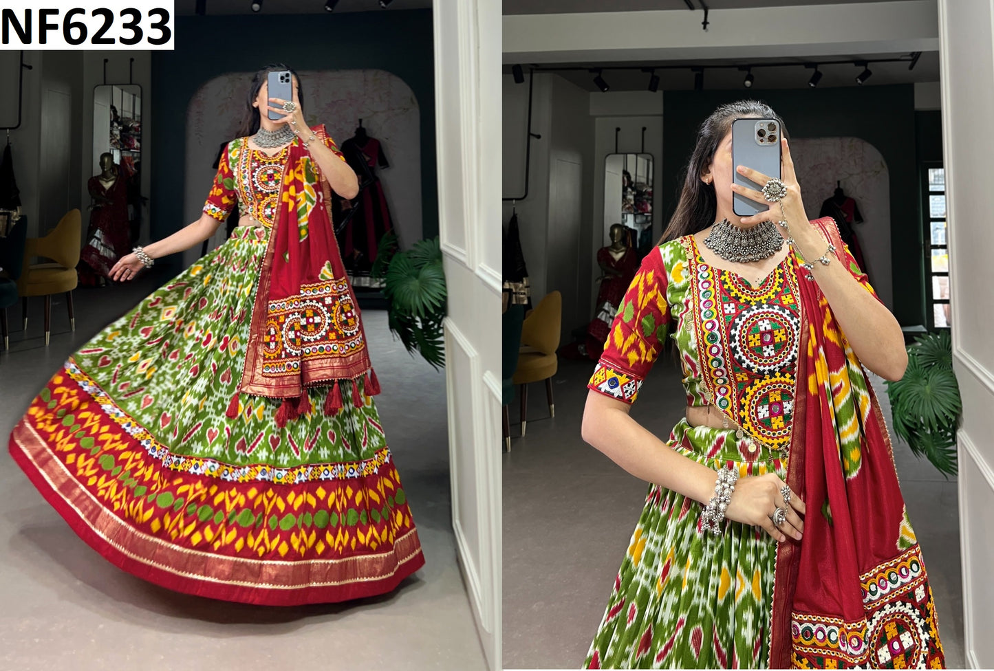 Nf6233 Vmk. Patola Print Chaniya Choli