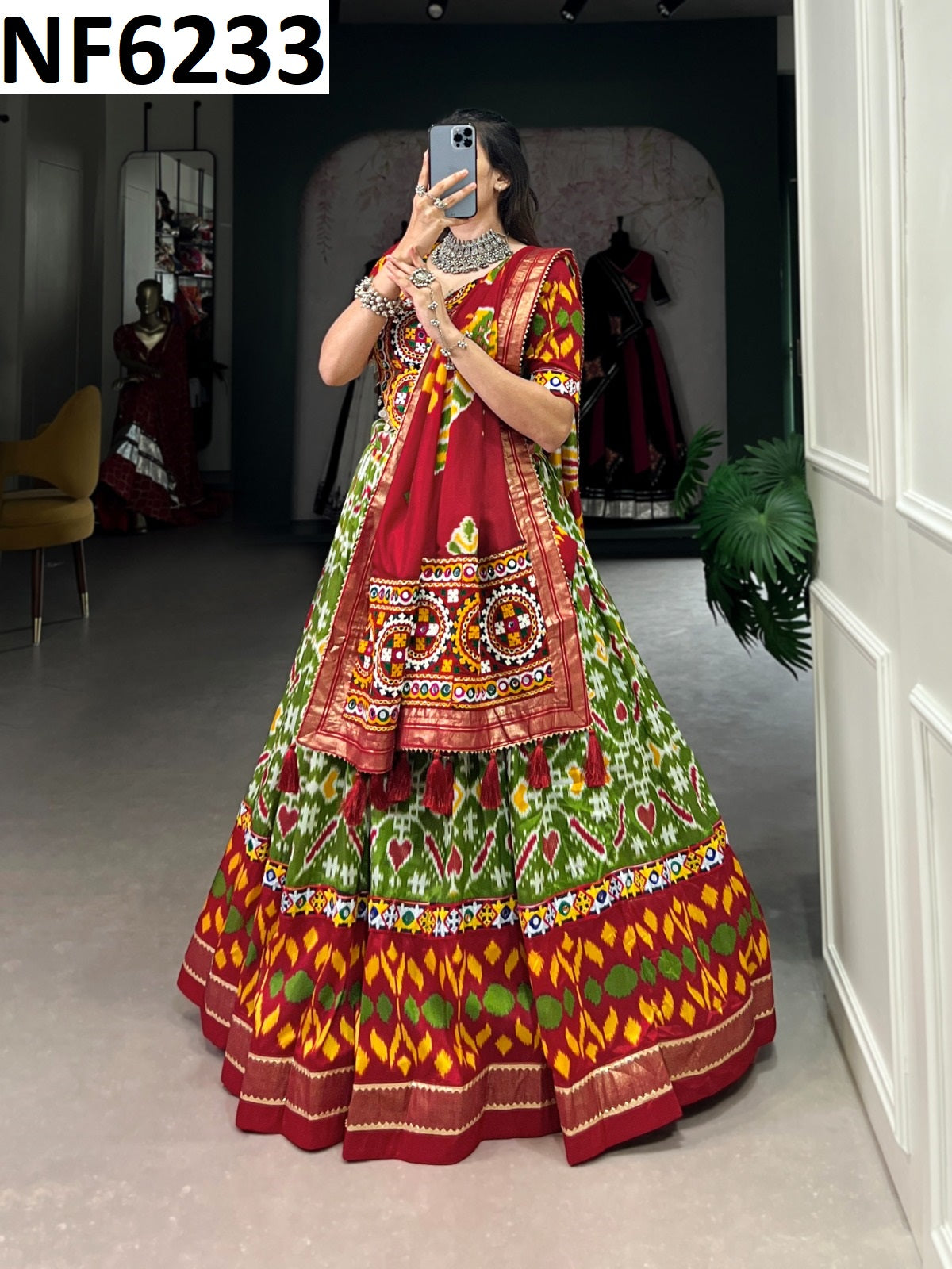 Nf6233 Vmk. Patola Print Chaniya Choli