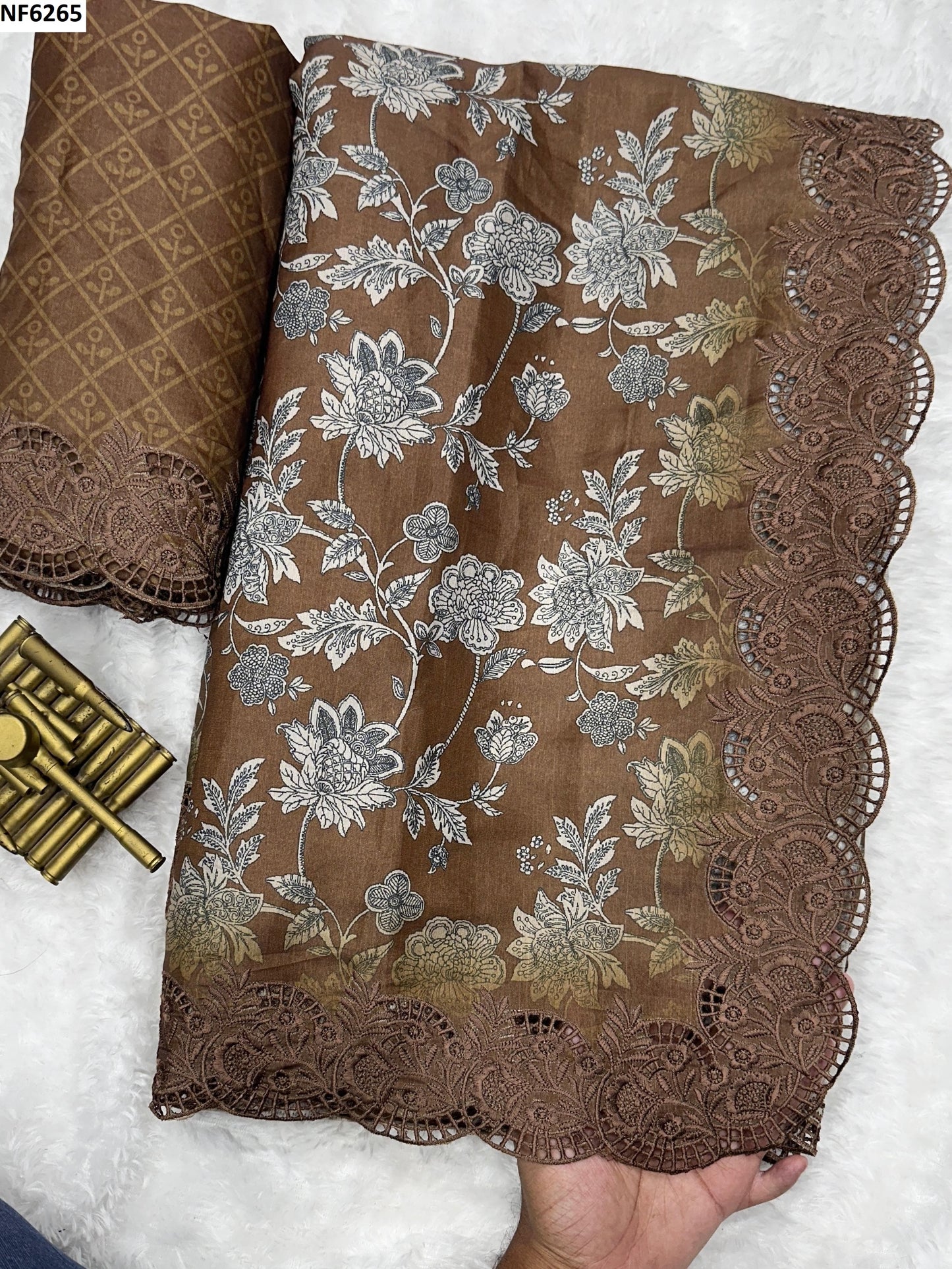 Nf6265 Vmk. Embroidered Sarees