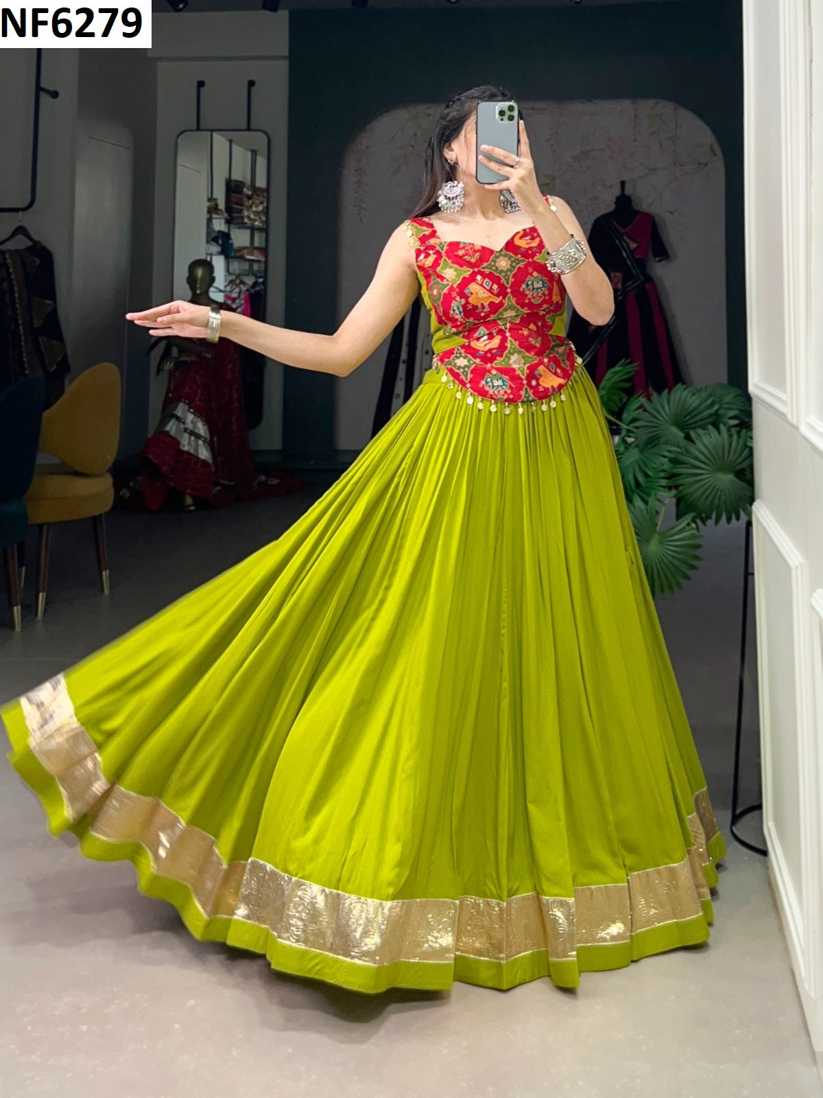 Nf6279 Vmk. Rayon Chaniya Choli