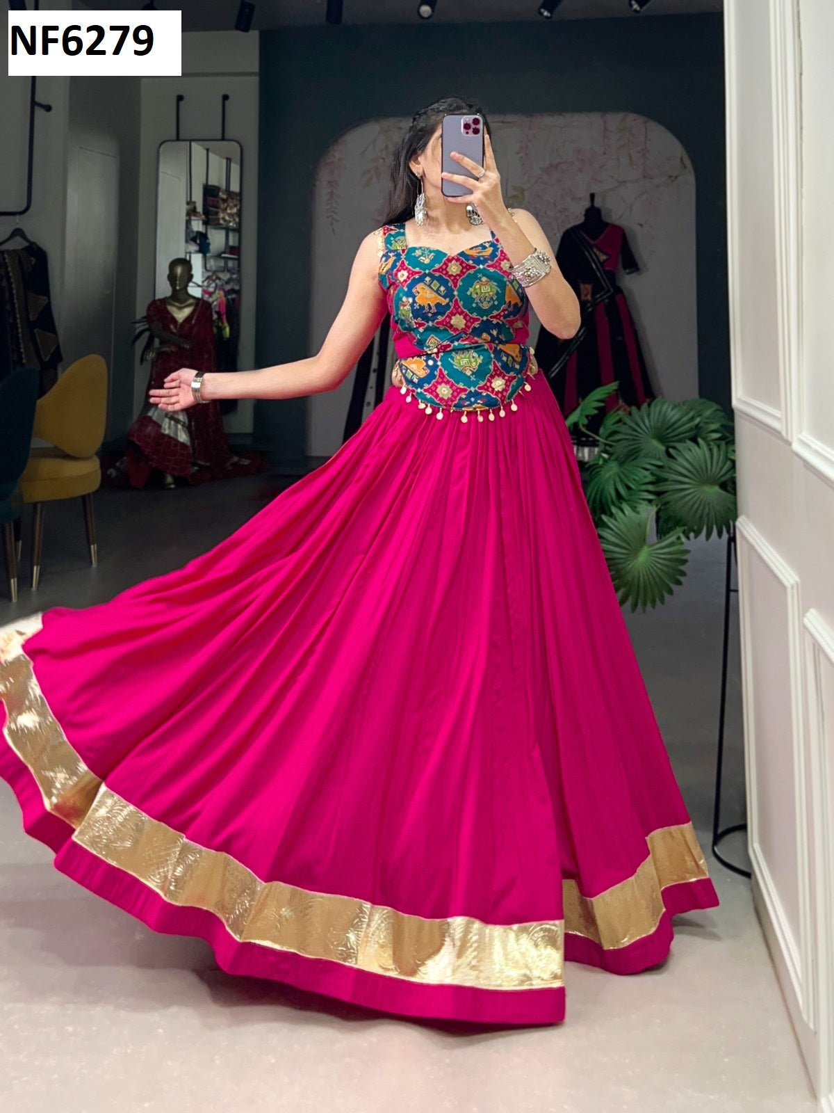 Nf6279 Vmk. Rayon Chaniya Choli